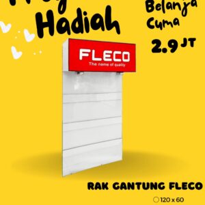 Program Belanja Hadiah Rak Display Fleco Dinding  [120 X 60]
