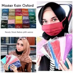 Masker Kain Polos Tali Hijab [1 lusin isi 12]