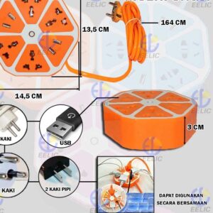 Soket Stop kontak Segi Enam Hexagon